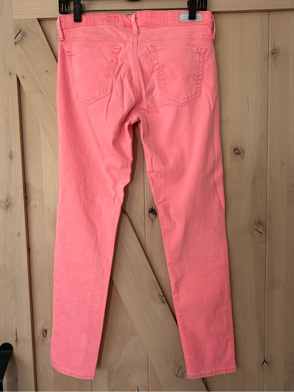 Women's AG Neon Pink Skinny Jeans - Picture 2 of 6